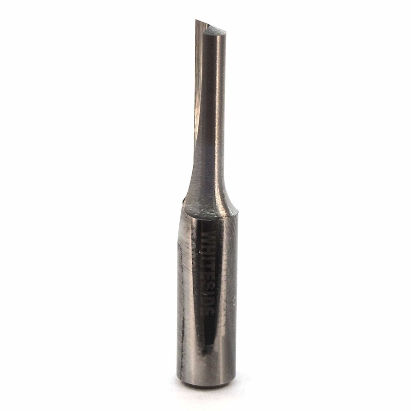 Single Flute Straight Router Bit - Solid Carbide - 1/4" SH - Diameter:5/32" - Cutting Length:5/8" - Overall Length:1-1/2"